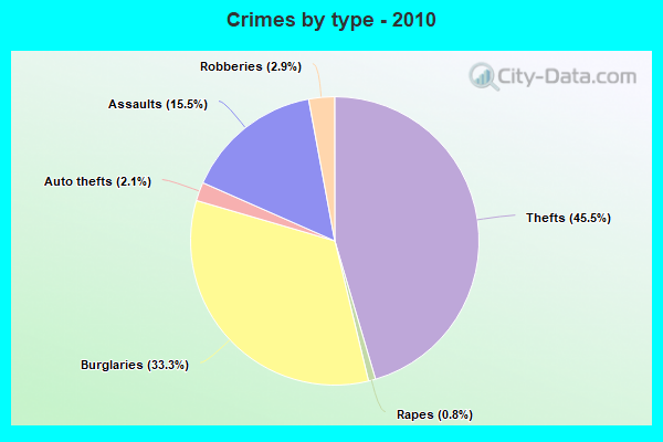 Crimes by type - 2010