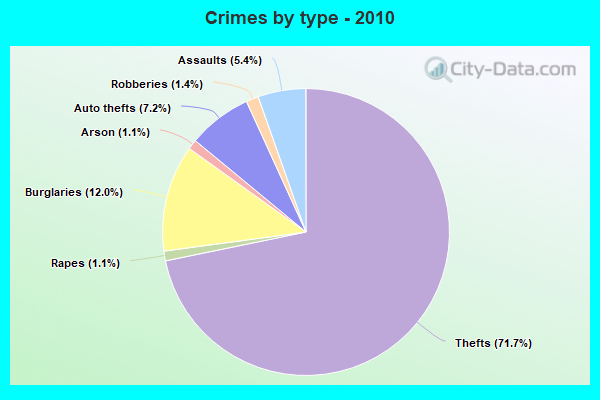 Crimes by type - 2010