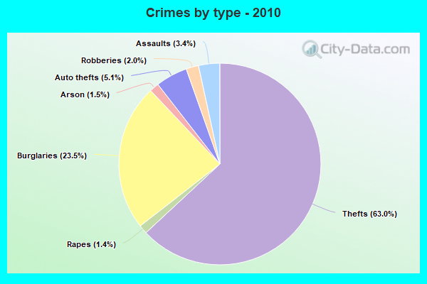 Crimes by type - 2010