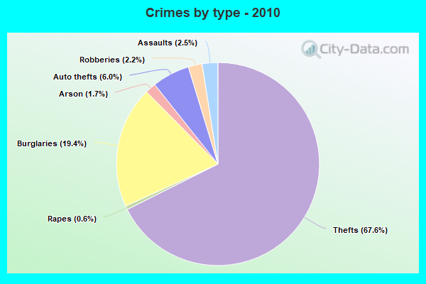 Crimes by type - 2010