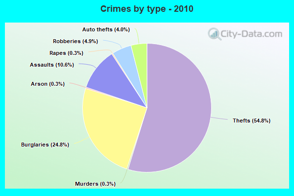 Crimes by type - 2010