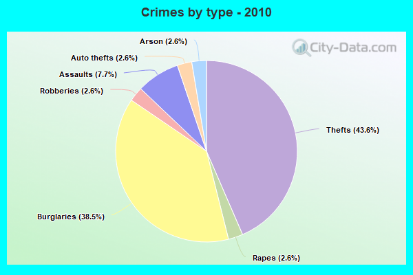 Crimes by type - 2010