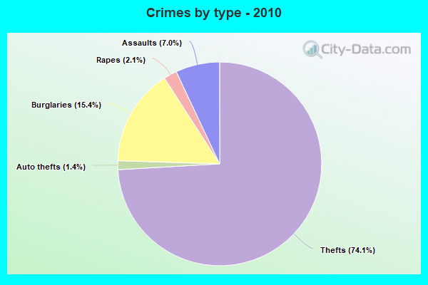 Crimes by type - 2010