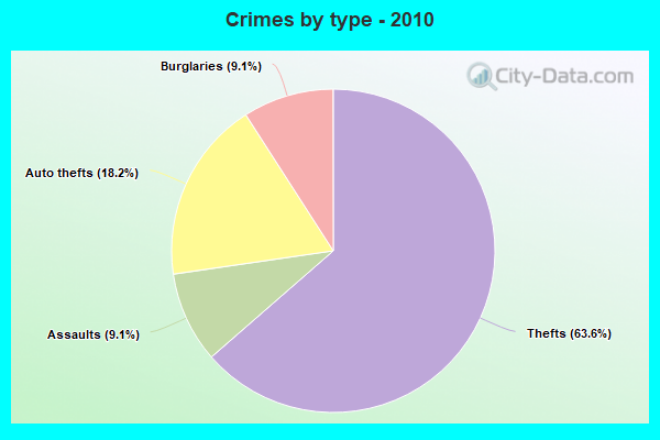 Crimes by type - 2010