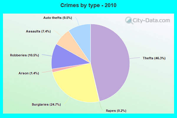 Crimes by type - 2010