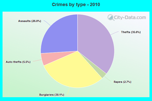 Crimes by type - 2010