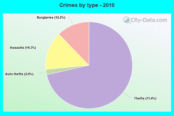 Crimes by type - 2010