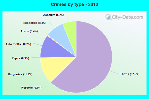 Crimes by type - 2010