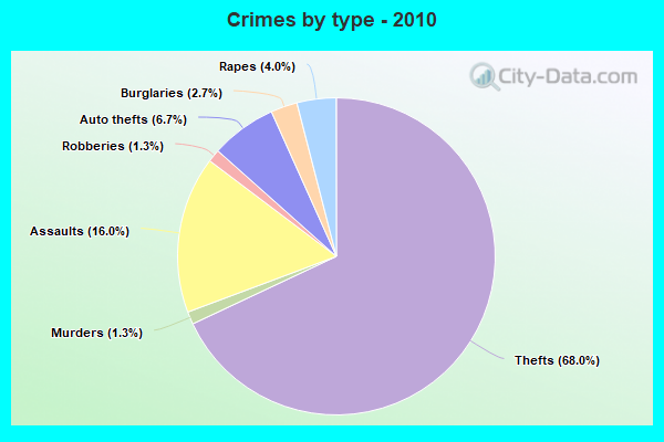 Crimes by type - 2010