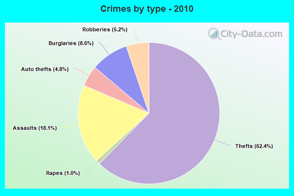 Crimes by type - 2010