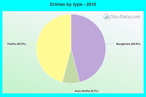 Crimes by type - 2010