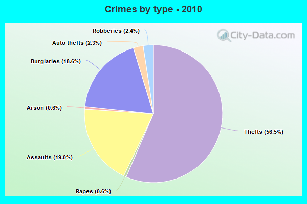 Crimes by type - 2010