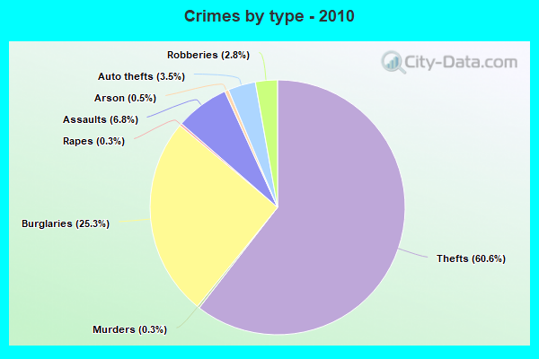 Crimes by type - 2010