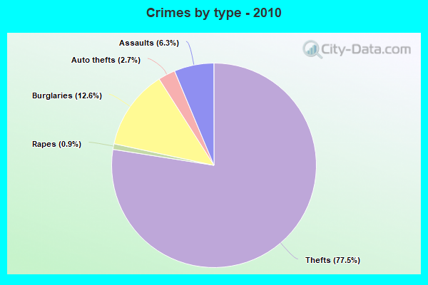 Crimes by type - 2010