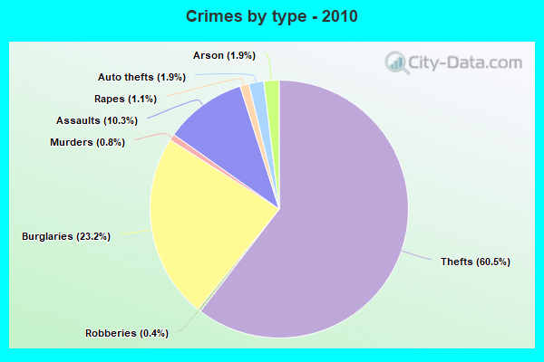 Crimes by type - 2010