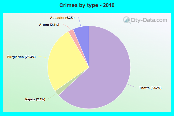 Crimes by type - 2010