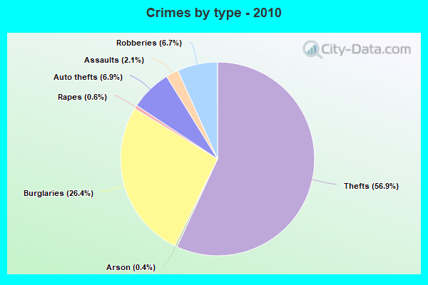 Crimes by type - 2010