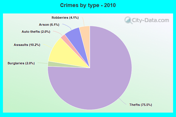 Crimes by type - 2010