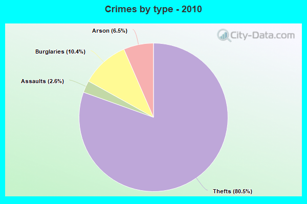 Crimes by type - 2010