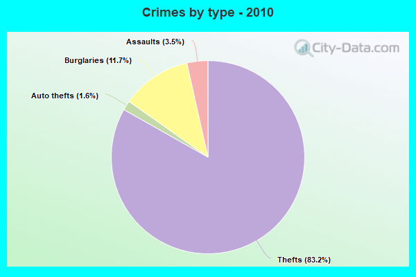 Crimes by type - 2010