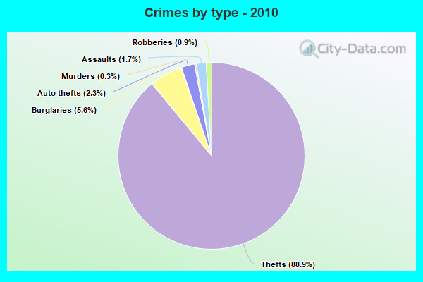 Crimes by type - 2010