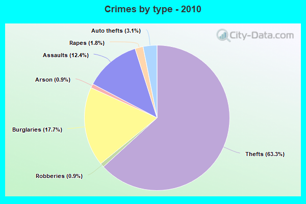 Crimes by type - 2010