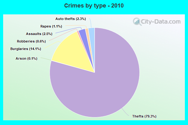 Crimes by type - 2010