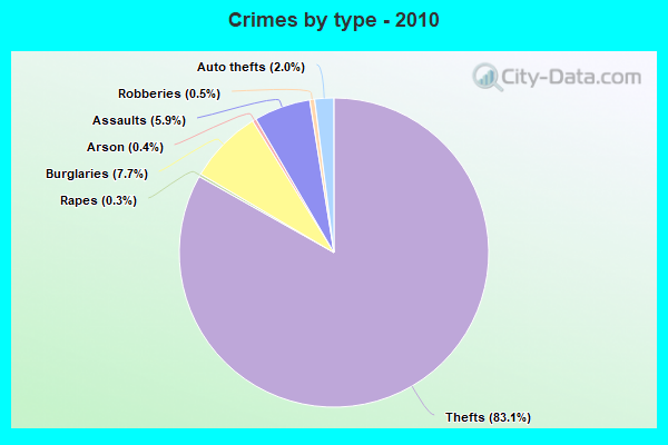 Crimes by type - 2010