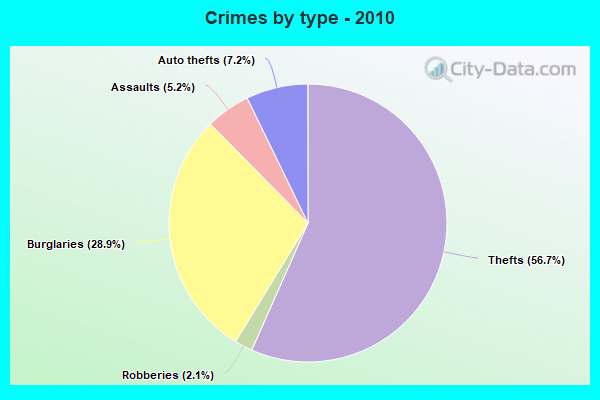 Crimes by type - 2010