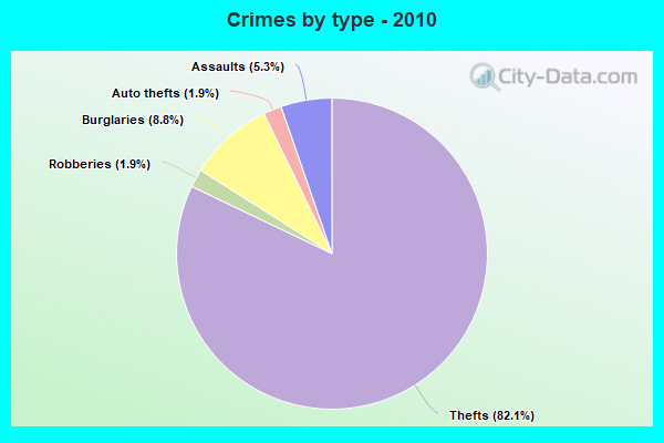 Crimes by type - 2010