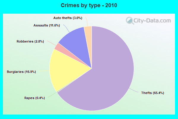 Crimes by type - 2010