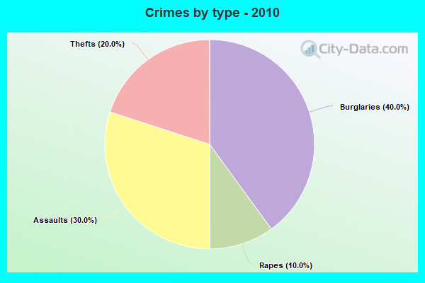 Crimes by type - 2010