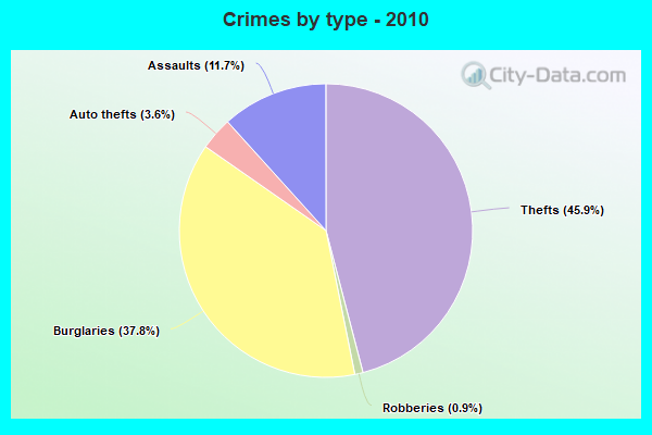 Crimes by type - 2010