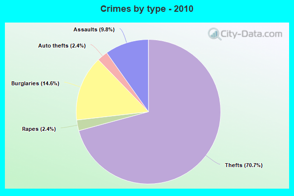 Crimes by type - 2010