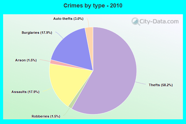 Crimes by type - 2010