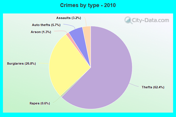 Crimes by type - 2010