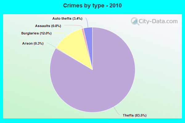 Crimes by type - 2010