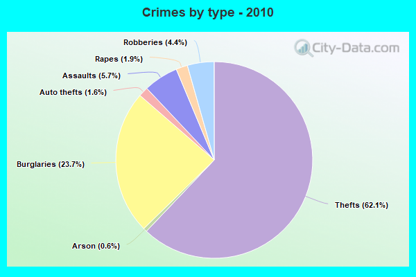 Crimes by type - 2010