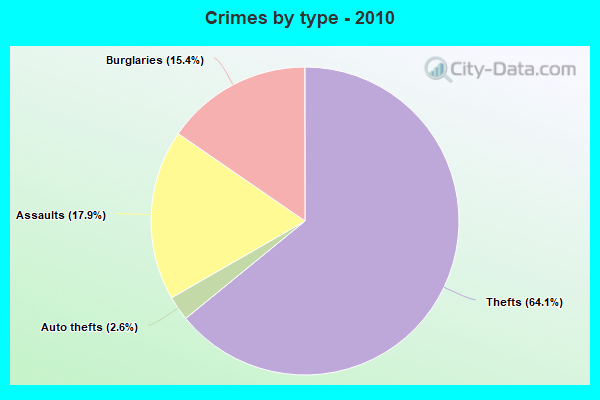 Crimes by type - 2010