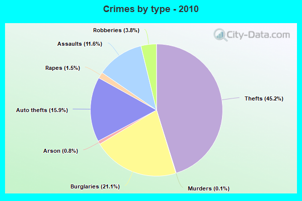 Crimes by type - 2010