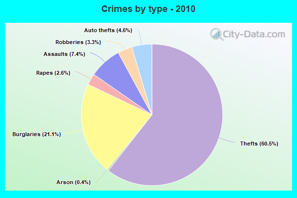 Crimes by type - 2010