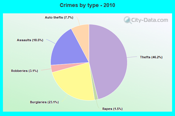 Crimes by type - 2010