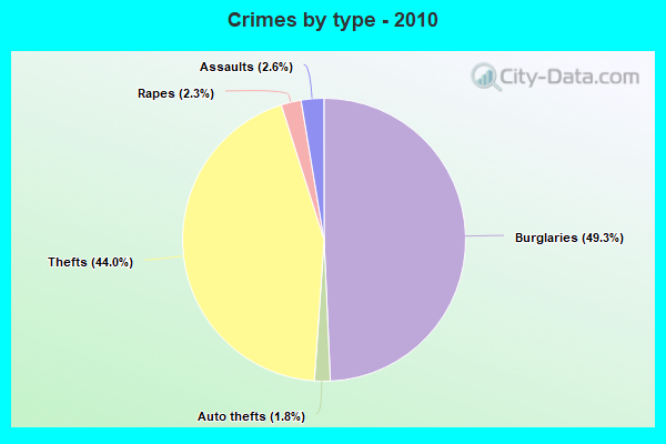 Crimes by type - 2010