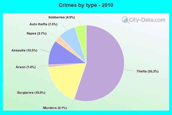 Crimes by type - 2010