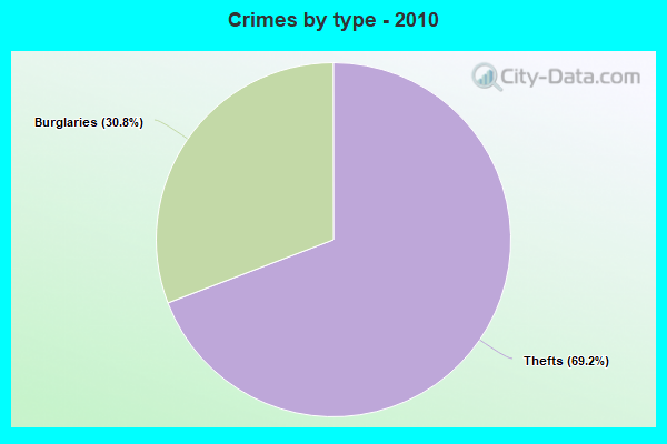 Crimes by type - 2010