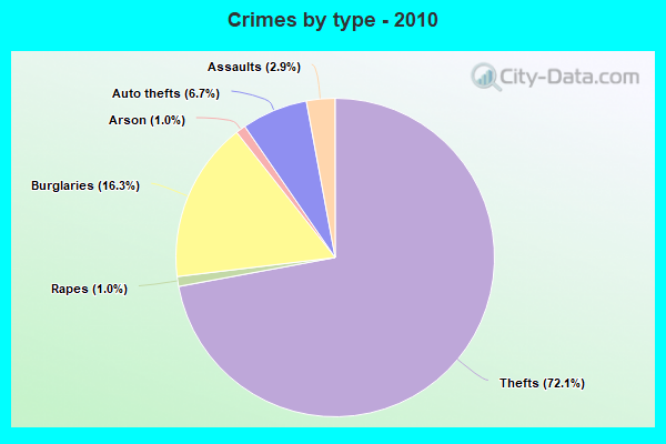 Crimes by type - 2010