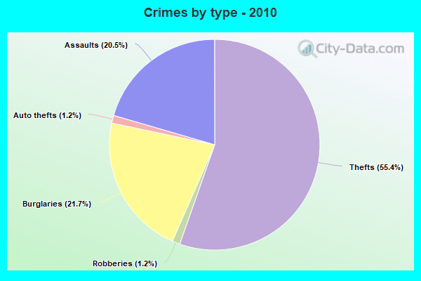 Crimes by type - 2010