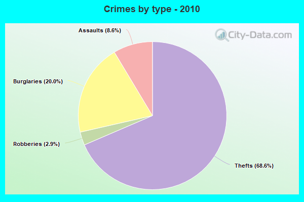 Crimes by type - 2010