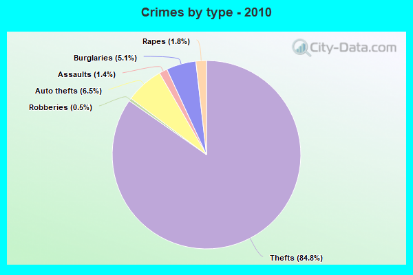 Crimes by type - 2010