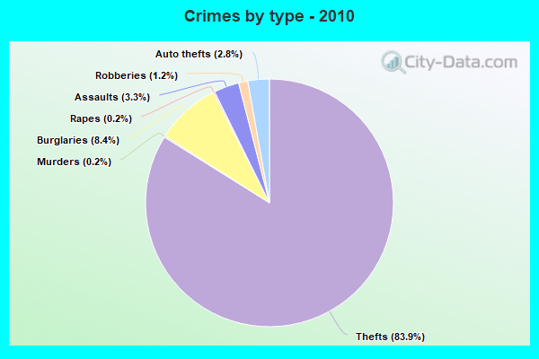 Crimes by type - 2010